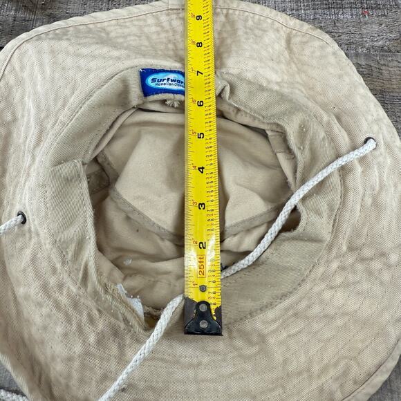 Hawaiian Bucket Hat Classics Tan Turtle Adjustable Surfware Cap - Picture 2 of 15